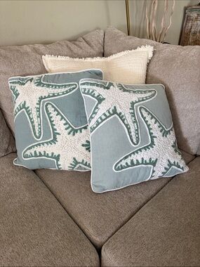 Pottery Barn 18” Starfish Pillow Covers